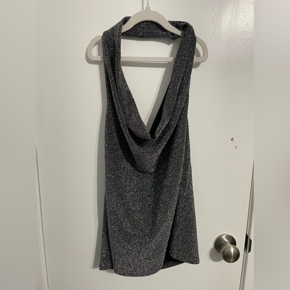 Express Glittery Black Dress